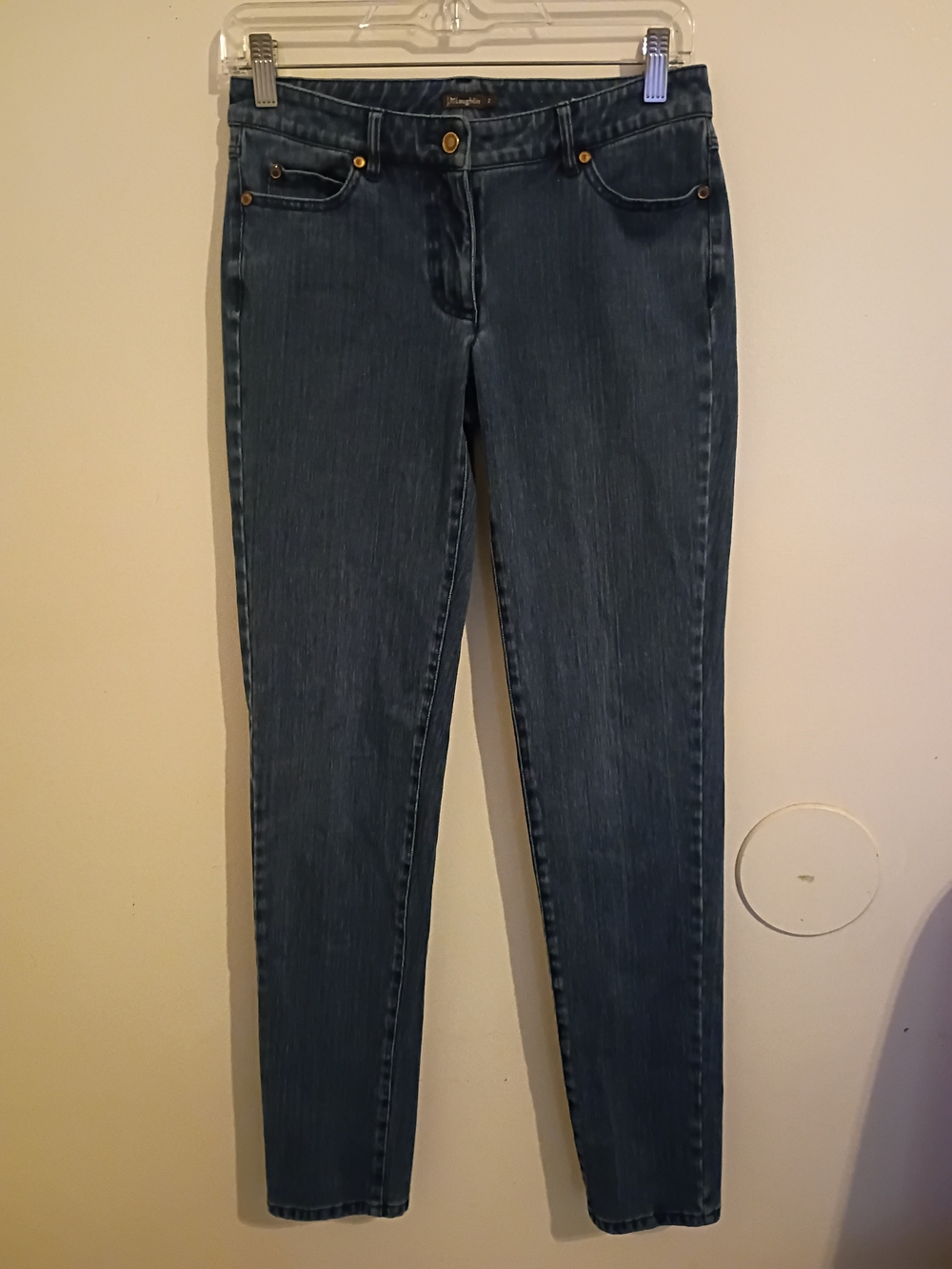 J. McLaughlin Blue Skinny Jeans High -rise Sz 2